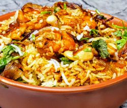 Chemmeen biriryani, prawns biriyani