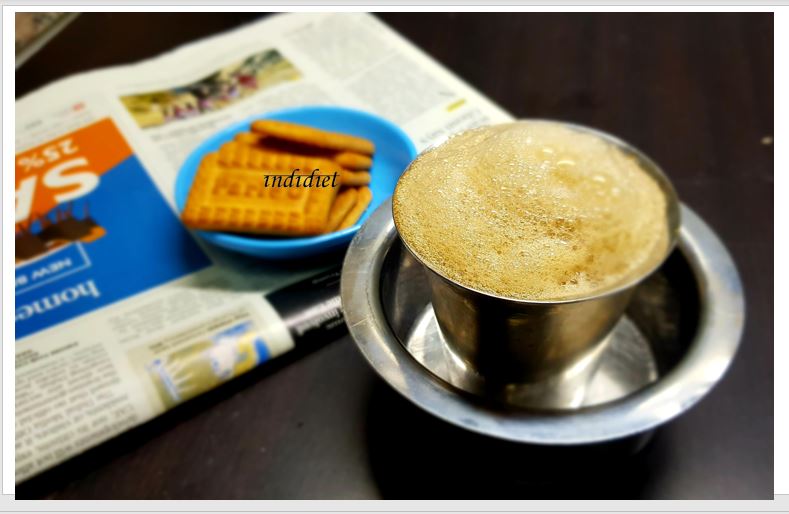 South Indian Filter Coffee using Sev Maker / Sevanazhi