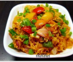 Chicken Hakka Noodles with Maggi