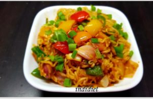 Chicken Hakka Noodles with Maggi